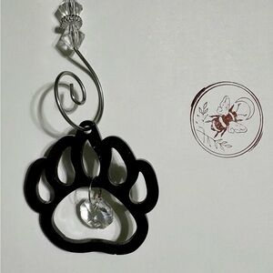 Black Bear Paw Ornament